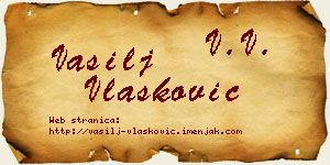 Vasilj Vlašković vizit kartica